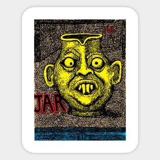 J is for Jar and Jug Sticker